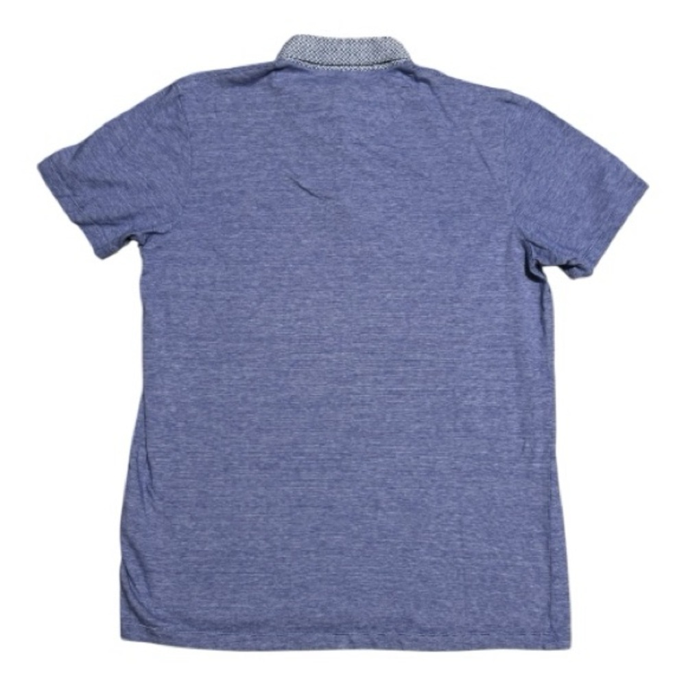 118 TED BAKER Men’s Cotton Short Sleeve Polo - Blue, Sz 2 [Small] - Picture 3 of 6